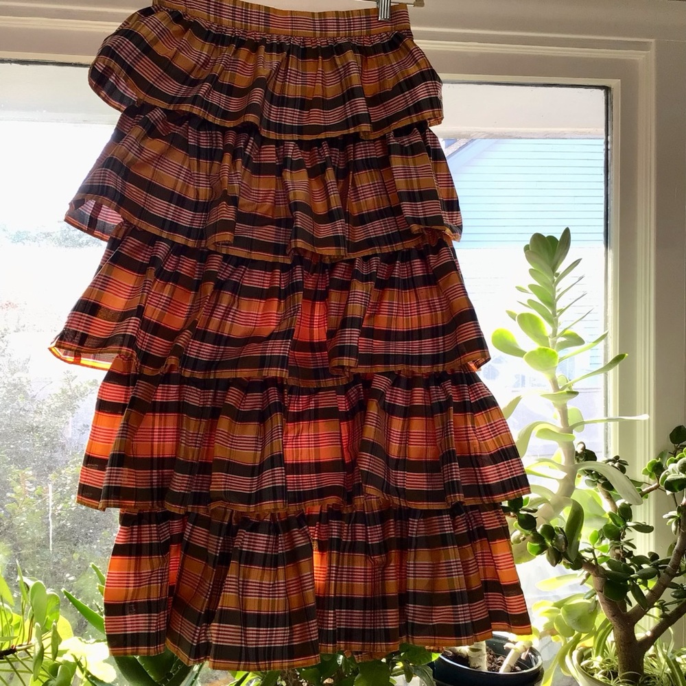 NWT Real Silk Limited Editions Ruffles Skirt - Picture 5 of 16